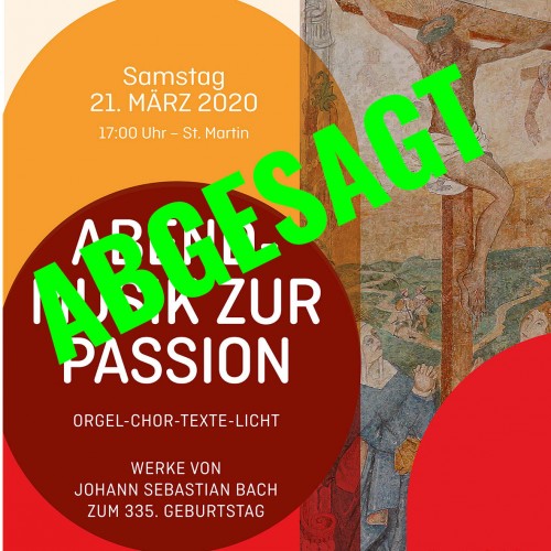 Plakat Passion 21.03.2020 A2 Abgesagt